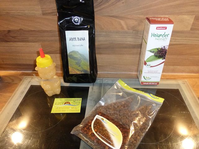 Produkttest: Kaffee, Honig, Holunder Saft und Bienenbrot von der Aspermühle