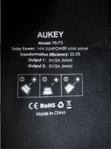 Aukey Solarladegerät und die 16000mAh Powerbank (23)