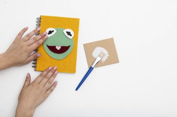 MUPPET BABIES Bastelanleitung Kermit Notizbuch