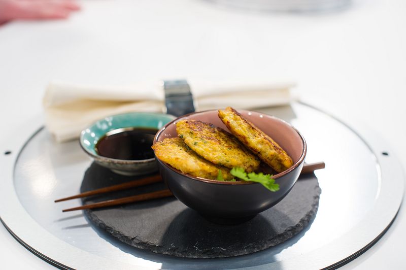 Rezept: Garnelen-Mais-Küchlein Garnelen Mais Küchlein 4 - Rezept: Garnelen-Mais-Küchlein
