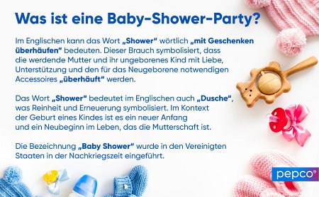 Pepco-Infografik über eine Baby-Shower-Party