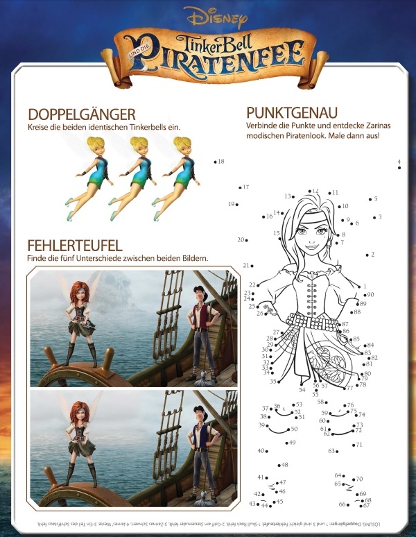 TinkerBell und die Piratenfee Rätsel